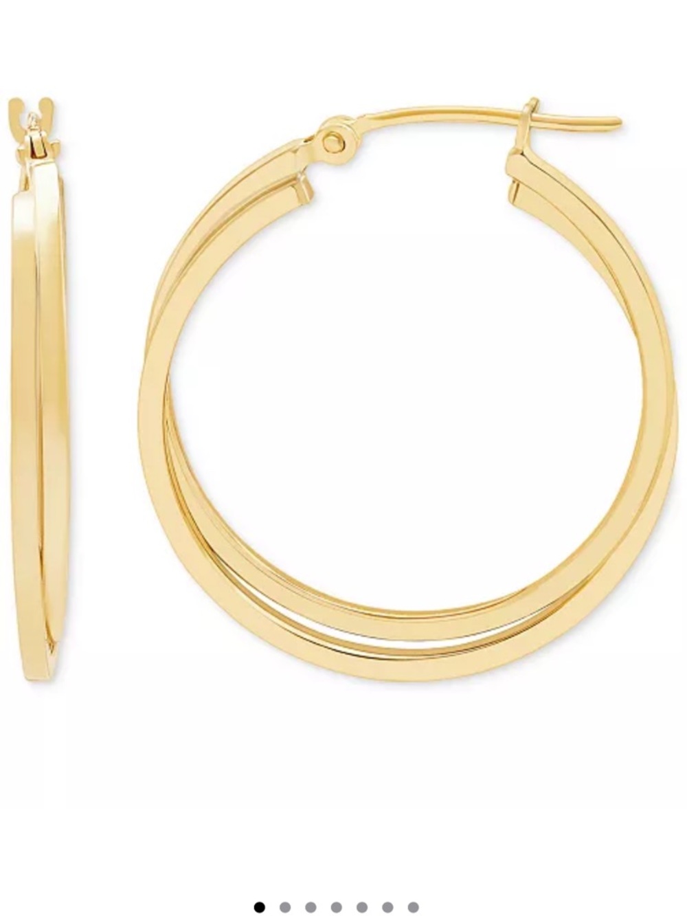 Macy's Intertwined Hoop Earrings in 14k Gold
